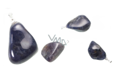 Iolit / Cordierit Troml přívěsek přírodní kámen, M cca 3 cm, 1 kus, kámen Vikingů - kompas