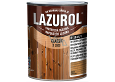 Lazurol Classic S1023 syntetická olejová lazura na dřevo 0021 Ořech 0,75 l