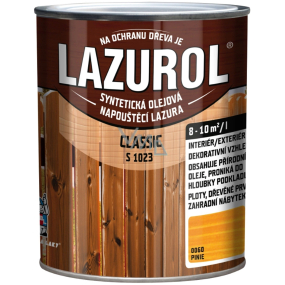 Lazurol Classic S1023 syntetická olejová lazura na dřevo 0060 Pinie 0,75 l