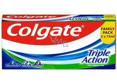 Colgate Triple Action duo zubní pasta 2 x 75 ml