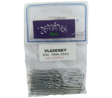 Zemánek Vlásenky do vlasů stříbrné 50 mm 20 kusů