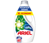 Ariel Mountain Spring tekutý prací gel pro čisté a voňavé prádlo bez skvrn 60 dávek 2,7 l