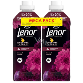 Lenor Diamond Figs & Lotus Flower koncentrovaná aviváž 2 x 47 dávek 2 x 987 ml, duopack