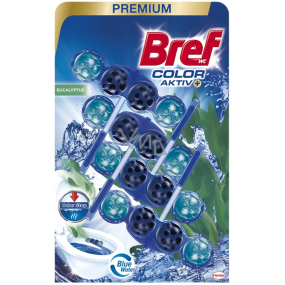Bref Color Aktiv Eucalyptus 4 WC blok pro hygienickou čistotu a svěžest 4 x 50 g