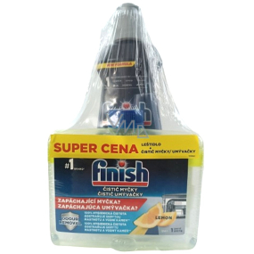 Finish Lemon čistič myčky 250 ml + Finish Regular leštidlo do myčky 400 ml