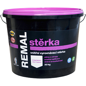 REMAL Stěrka na zeď vyrovnávací štuk, 30 kg REMAL Stěrka na zeď vyrovnávací štuk, 30 kg