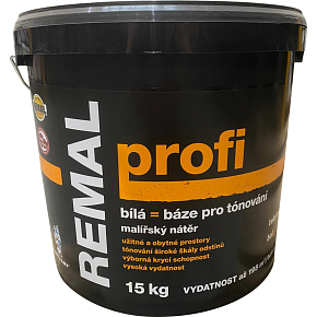 REMAL Profi malířská barva na sádrokarton a sanační omítky, 15 kg REMAL Profi malířská barva na sádrokarton a sanační omítky, 15 kg