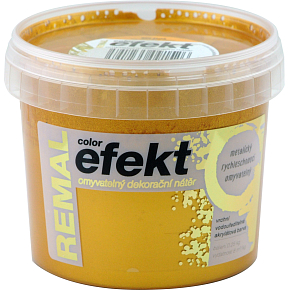 REMAL Color Efekt omyvatelná dekorační barva, 0950 zlatý, 0,25 kg REMAL Color Efekt omyvatelná dekorační barva, 0950 zlatý, 0,25 kg