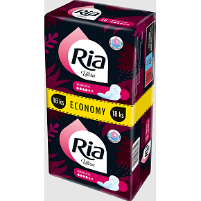 Ria dámské vložky Ultra Normal Duopack, 18 ks Ria dámské vložky Ultra Normal Duopack, 18 ks
