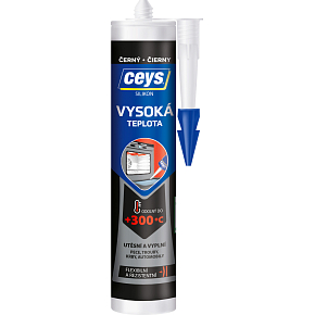 Ceys Silikon acetát vysoká teplota, černý, 280 ml Ceys Silikon acetát vysoká teplota, černý, 280 ml