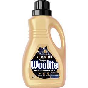 Woolite Keratin Therapy Darks Denim Black tekutý prací přípravek 15 dávek 0,9L Woolite Keratin Therapy Darks Denim Black tekutý prací přípravek 15 dávek 0,9L