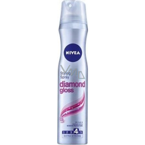 Nivea Diamond Gloss pro oslnivý lesk lak na vlasy 250 ml