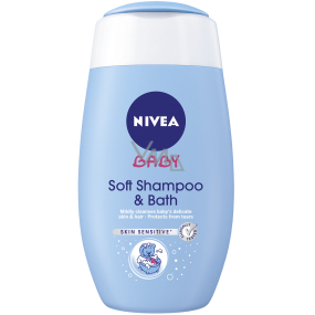Nivea Baby 2v1 šampon a pěna do koupele pro děti 200 ml