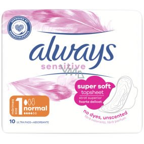 Always Ultra Sensitive Normal Plus intimní vložky 10 kusů