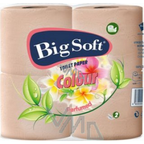 Big Soft Colour parfémovaný toaletní papír světle oranžový 2 vrstvý 4 x 200 útržků