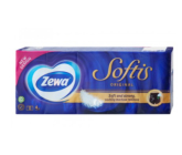 Zewa Softis Original papírové kapesníky 4vrstvé 10 x 10 kusů