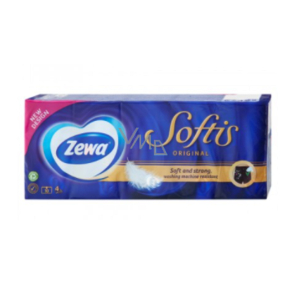 Zewa Softis Original papírové kapesníky 4vrstvé 10 x 10 kusů
