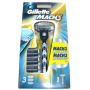 Gillette Mach3 strojek + náhradní hlavice 3 kusy, pro muže