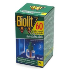 Biolit Odpařovač tekutá náhradní náplň 60 nocí do elektrického odpuzovače komárů 46 ml