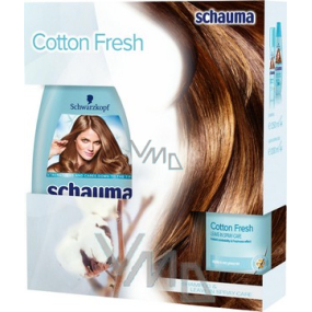 Schauma Cotton Fresh šampon na vlasy 250 ml + bezoplachová péče 200 ml, kosmetická sada