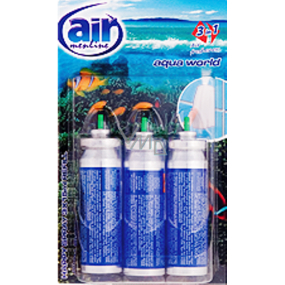 Air Menline Aqua World Happy Osvěžovač vzduchu náhradní náplně 3 x 15 ml sprej