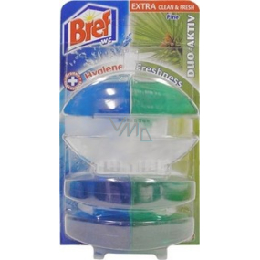 Bref Duo Aktiv Extra Clean & Fresh Borovice WC gel komplet 60 ml + 2x náhradní náplň
