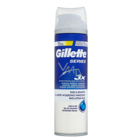 Gillette Mach3 Pure & Sensitive pěna na holení pro citlivou pleť pro muže 250 ml