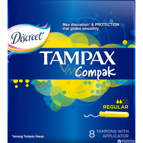 Tampax Compak Regular dámské tampony s aplikátorem 8 kusů
