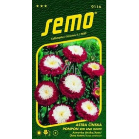 Semo Astra Čínská Pompon Red and White 0,5 g