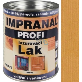 Impranal Profi lazurovací lak silnovrstvý pro dřevěné povrchy v exteriérech, interiérech SCH 22 Dub Antik 0,75 l