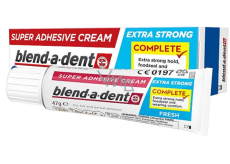 Blend-a-dent Extra Stark Fresh fixační krém pro zubní náhrady, protézy 47 g