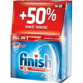 Calgonit Finish All-in-1 Classic Regular tablety do myčky 56 + 28 kusů