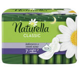 Naturella Classic Night hygienické vložky s heřmánkem 7 kusů
