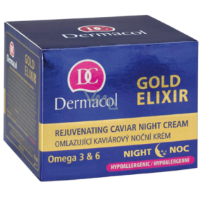 Dermacol Gold Elixir Omlazující kaviárový noční krém 50 ml