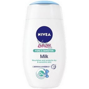 Nivea Baby Pure & Sensitive výživné mléko pro suchou a velmi citlivou dětskou pokožku 200 ml