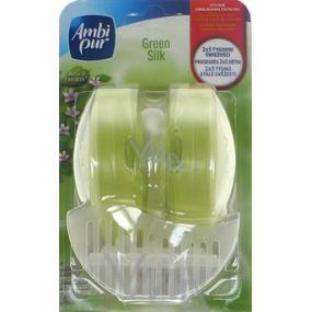 Ambi Pur Flush Green Silk Wc blok tekutý závěs komplet 2 x 55 ml