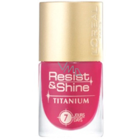 Loreal Paris Resist & Shine Titanium lak na nehty 106 Rose Bonbon 9 ml