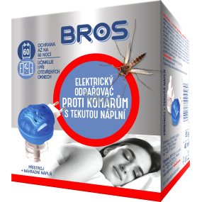 Bros Elektrický odpařovač proti komárům + tekutá náplň na 60 nocí