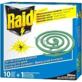 Raid Spirály proti komárům 10 kusů