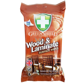 Green Shield 4v1 Dřevo a Lamináty vlhčené čistící ubrousky 50 kusů