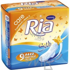 Ria Ultra Silk Normal Plus Care hygienické vložky 9 kusů