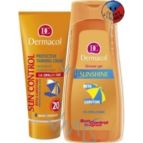 Dermacol SPF20 Voděodolný krém na opalování 75 ml + sprchový gel 250 ml, kosmetická sada