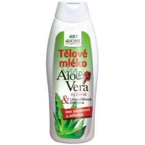 Bione Cosmetics Aloe Vera s lískooříškovou bílkovinou tělové mléko pro všechny typy pokožky 500 ml