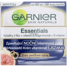 Garnier Skin Naturals Essentials zpevňující noční vitaminový krém pro zralou pleť 50 ml
