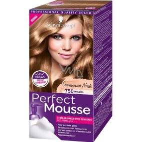 Schwarzkopf Perfect Mousse Permanent Foam Color barva na vlasy 750 Pralinka