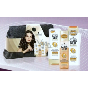 Gliss Kur Total Repair 19 taška + šampon na vlasy + balzám + expres balzám, kosmetická sada