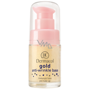 Dermacol Gold Anti-Wrinkle Base omlazující báze pod make-up se zlatem 15 ml