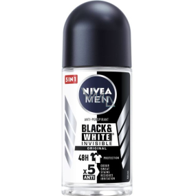 Nivea Men Invisible Black & White Original kuličkový antiperspirant deodorant roll-on 50 ml