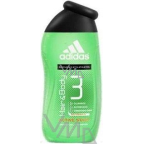 Adidas 3 Active Start sprchový gel na tělo a vlasy pro muže 400 ml