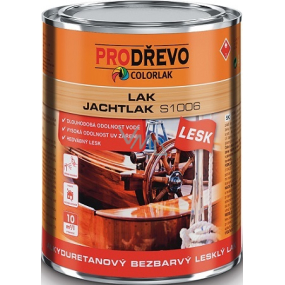 Colorlak Jachtlak Lesk S1006 alkyduretanový bezbarvý lesklý lak 0,6 l